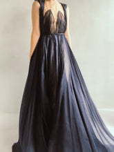 Leanne Marshall - Navy Blue Organza Gown