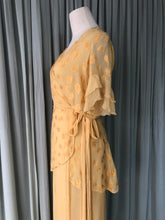 1930s Saffron Silk Robe Dress