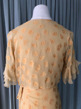 1930s Saffron Silk Robe Dress