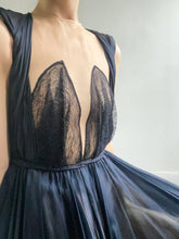 Leanne Marshall - Navy Blue Organza Gown