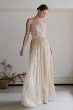 Leanne Marshall - Sand-beige silk gown