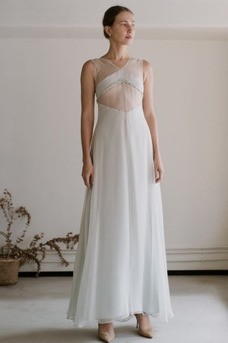 Leanne Marshall - Mint-blue Silk Organza Gown