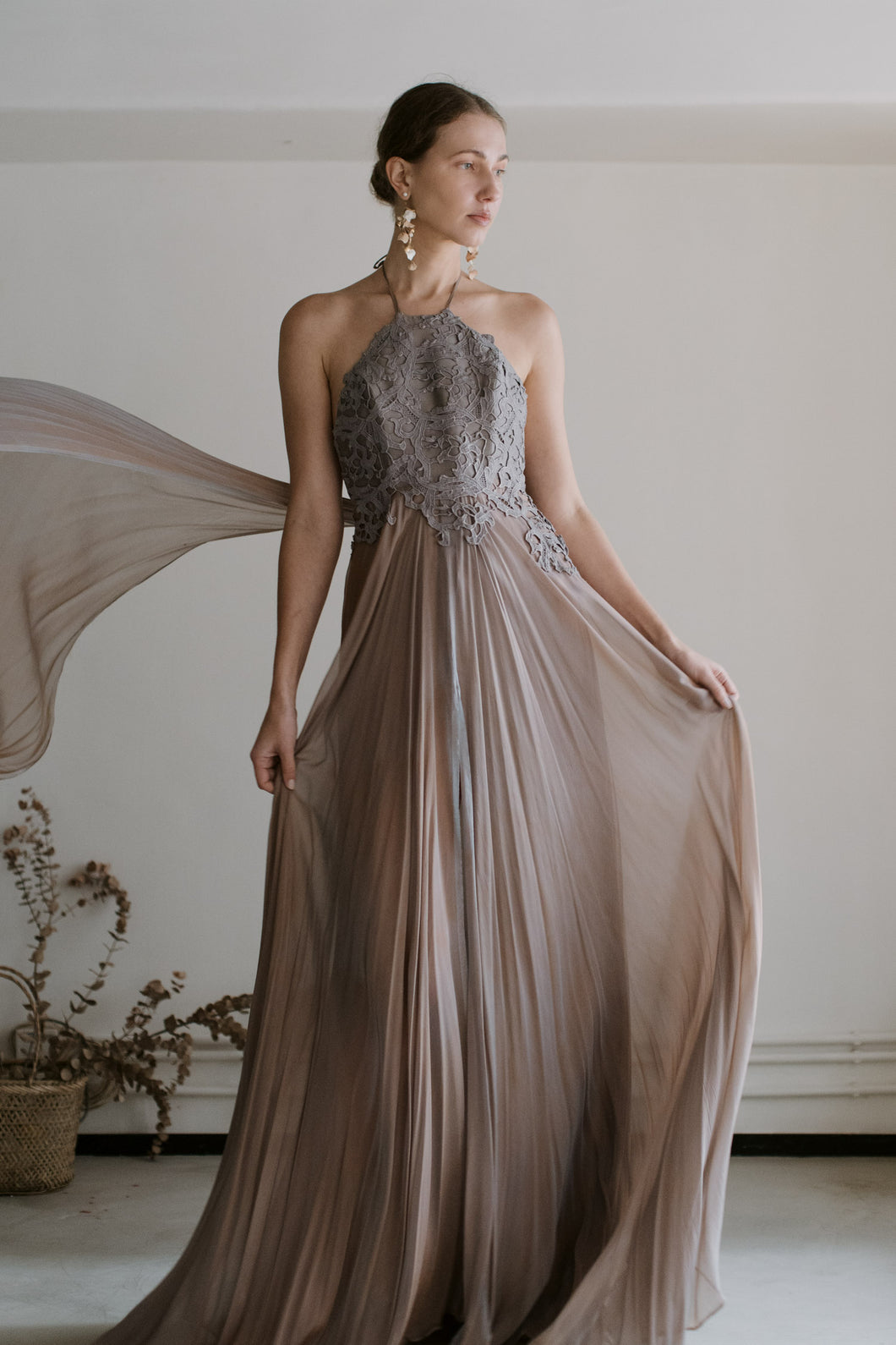 Leanne Marshall - Purple Silk Gown The Wed Genie Leanne Marshall - Purple Silk Gown The Wed Genie