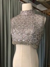 1950s Lavender Beaded Cropped Bodice