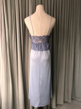1960s Blue Nightgown Henson Peplum Lace