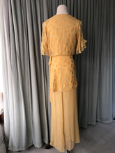 1930s Saffron Silk Robe Dress