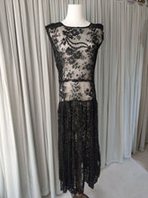 1920s Black Lace Dress